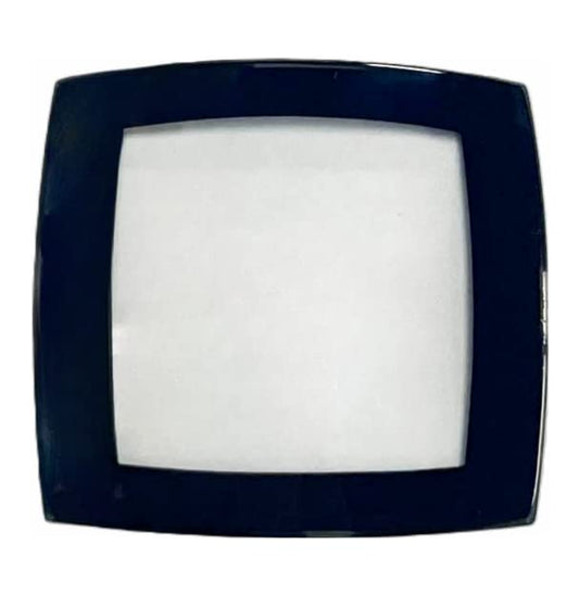 Sapphire Crystals to Fit Rado Double Domed Rectangular Shape Curved on all 4 sides Black Border (34.5×32.3×2.6×1.1)mm→(Width×Height×Dome Height×Edge Thick) - Universal Jewelers & Watch Tools Inc.
