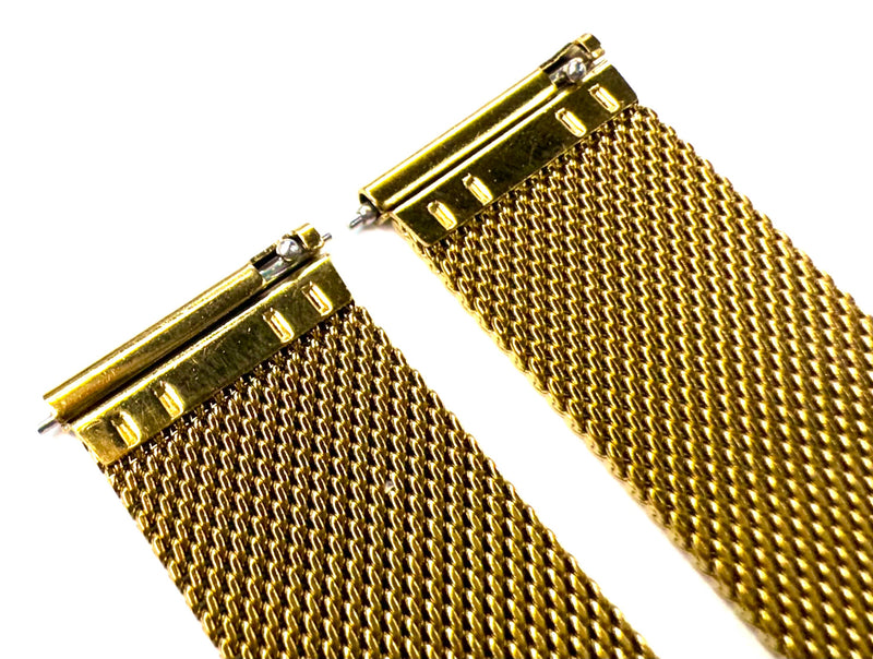 Load image into Gallery viewer, 21mm Gold Color Stainless Steel Mesh Band for MOVADO BOLD Watches
