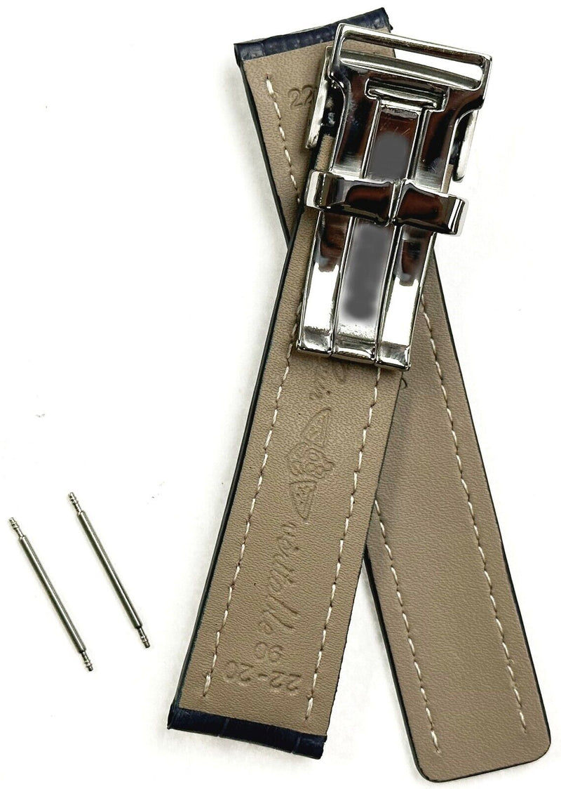 Load image into Gallery viewer, Genuine Leather Watch Band With Deployment Clasp for Breitling Avenger Navitimer
