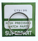 31.3mm Acrylic Crystal with Silver Tension Ring, SEIKO Style Flat Top - Universal Jewelers & Watch Tools Inc.