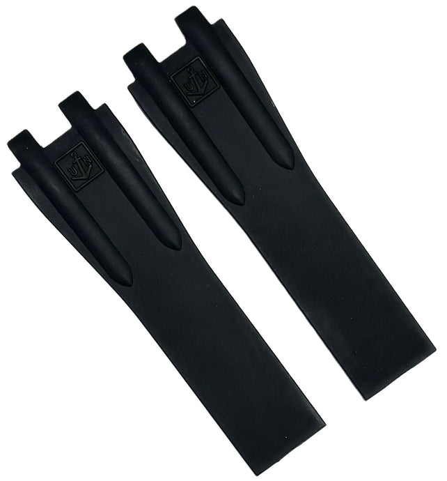 20x26x20 mm Plain Rubber Black Color Watch Band for ULYSSE NARDIN Watches, Blast Series