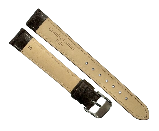 Load image into Gallery viewer, Watch Band High Quality Brown Genuine Leather Grain,16mm, slim and padded
