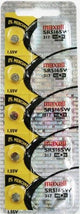 Maxell Japan - SR516SW (317) Watch Batteries Single Pack, 5 Batteries - Universal Jewelers & Watch Tools Inc.