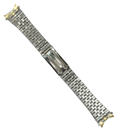 Load image into Gallery viewer, 20MM Jubilee 2-tone (GOLD &amp; SILVER) Metal Watch Band with Regular Clasp
