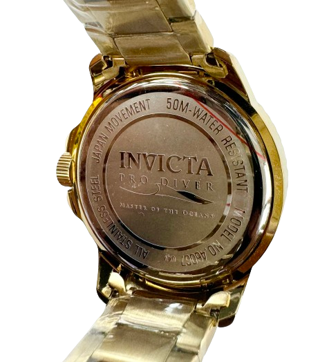 INVICTA Pro DIVER QUARTZ 46047 Rugged Elegance Gold Men Watch