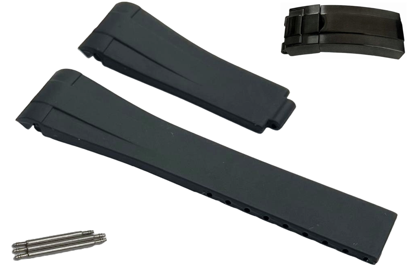 ROLEX BLACK Watch Band 20MM Fits DateJust SUBMARINER GMT DAYTONA EXPLORER