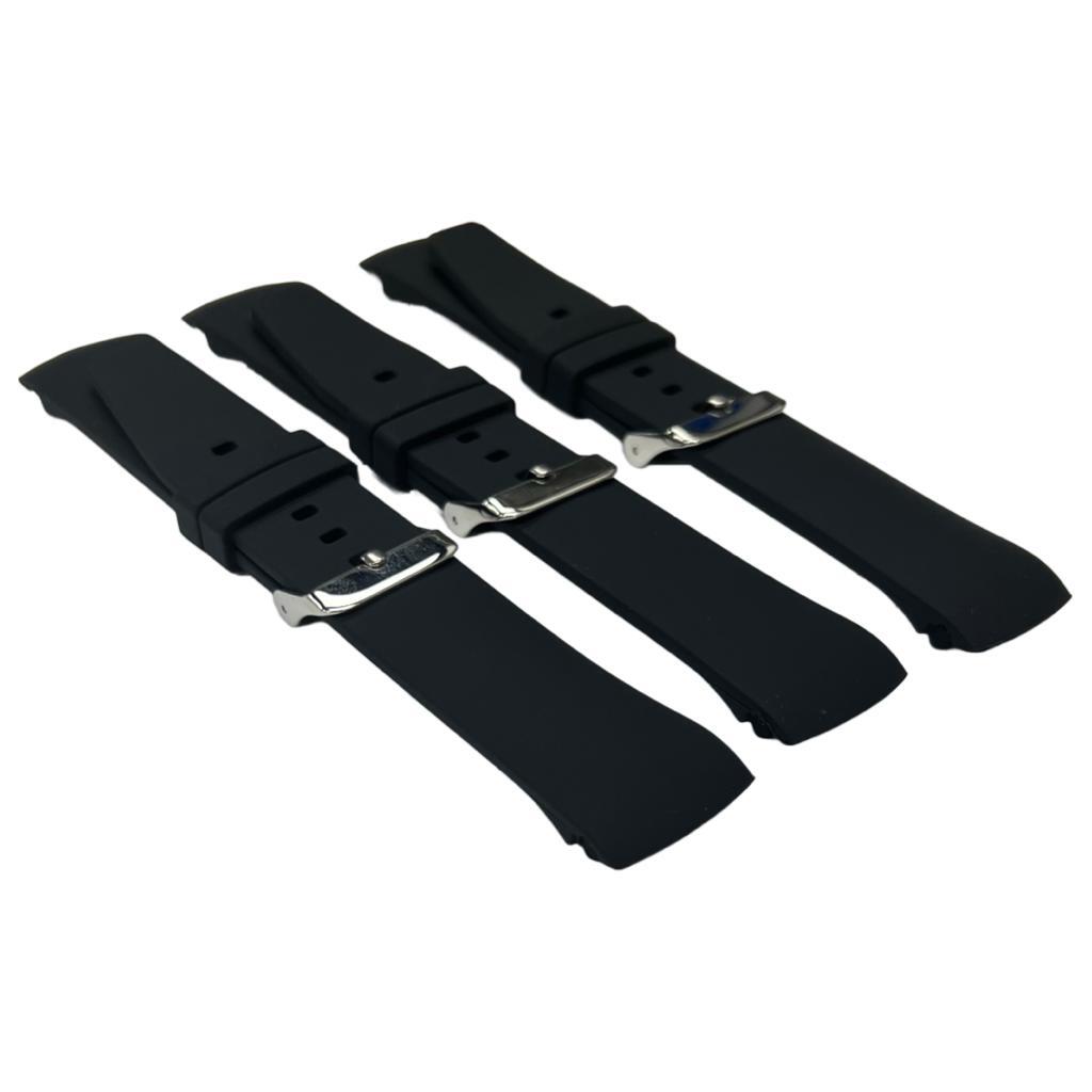 Premium Quality Straight End Watch Silicone Rubber Watch Band 22MM