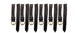 LOT OF 6 Pcs. WATCH BANDS BRAIDED BROWN GENUINE LEATHER 12MM,