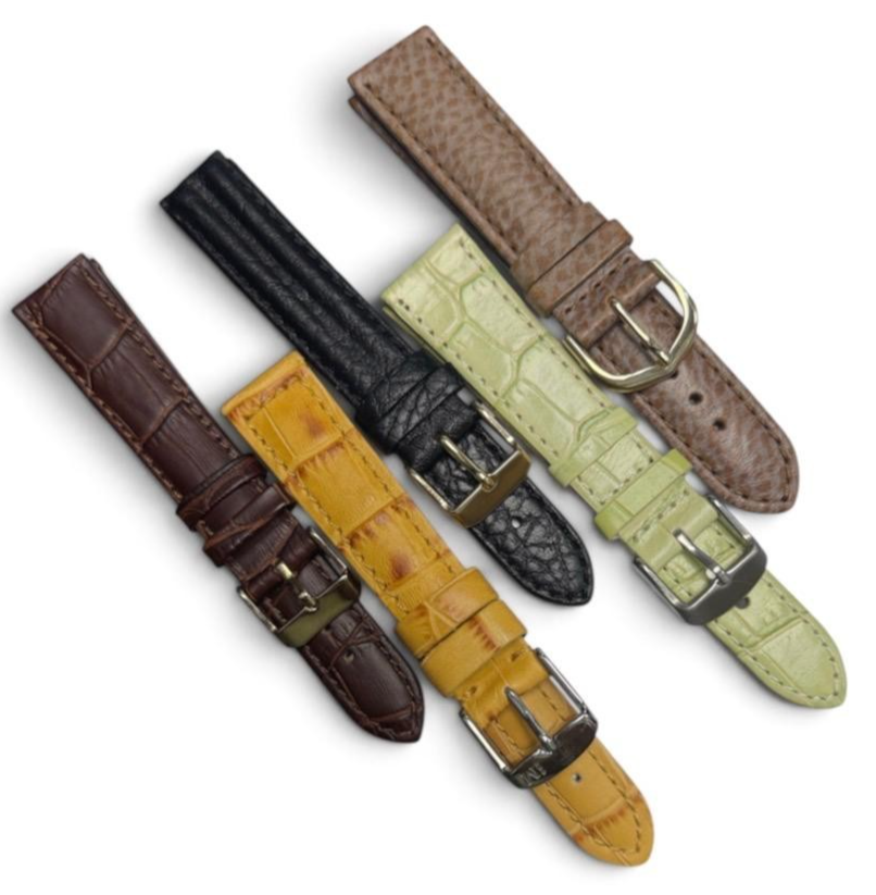 LOT OF 10 WATCH BANDS MIX SIZE STYLE AND COLORS /1618/20mm