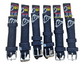 16MM WATCH BAND BLACK MICKEY MOUSE DESIGN LOT OF 8