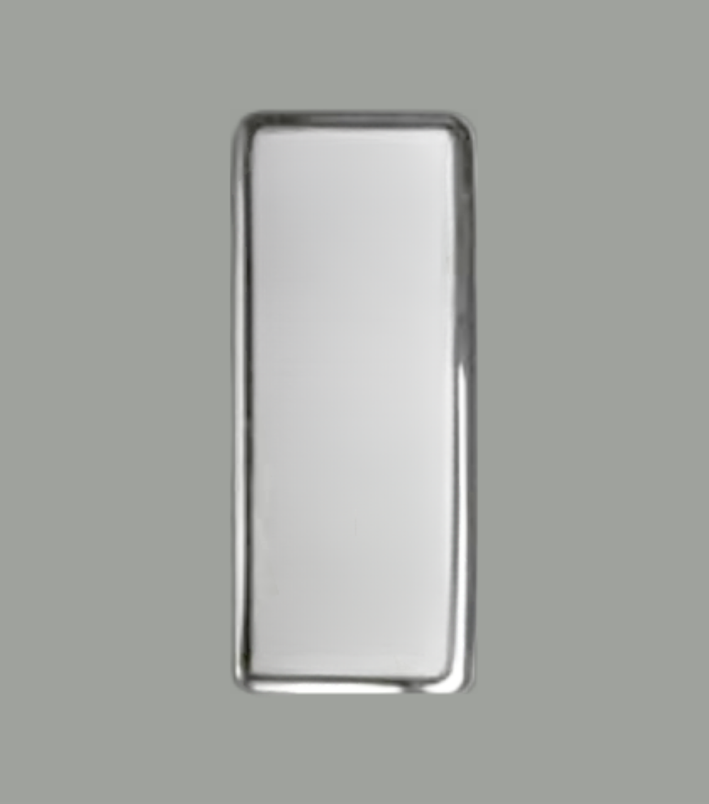 Mineral Crystal BULOVA Ladies Single Domed Silver Trim (21.0×8.5)mm Fit 96T08