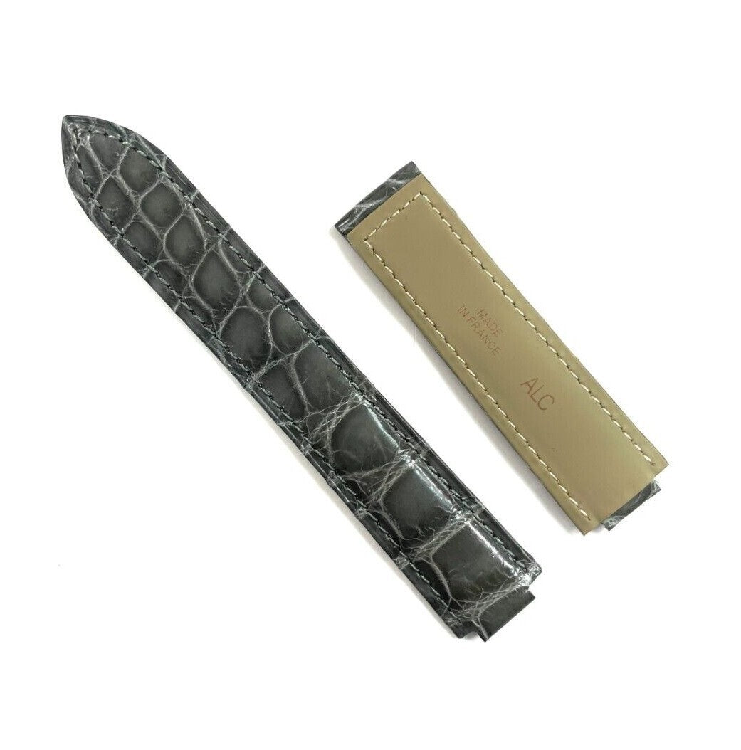 GENUINE ALLIGATOR WATCH BAND FOR CARTIER BLUE BALLOON 20MM TOP QUALITY
