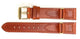 Watch Band Genuine Leather Plain With Stiches Of TAN Color Of Size 16,18,20mm