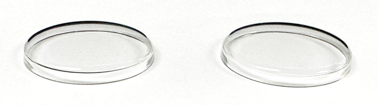 Assortment Watch Plastic Crystals, 250pcs, High Dome Size 36.2mm to 41.0mm