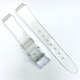 12MM Plastic PVC Replacement  Watch Band Flat Clear White without Pins
