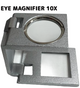 Folding Pocket Magnifier with Glass Lens 10x