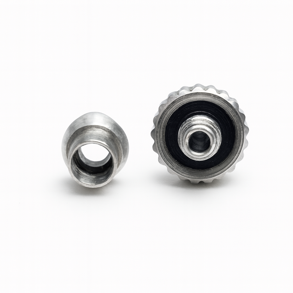 Silver Screw Crown | 6.9mm - Universal Fit | Luxury Watch Repair Part
