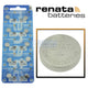 Ten (10)  Renata 396 Watch Battery SR726W SWISS MADE, 0% MERCURY