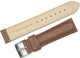 Watch Band Light Brown Genuine Leather Padded, Stitches 19MM