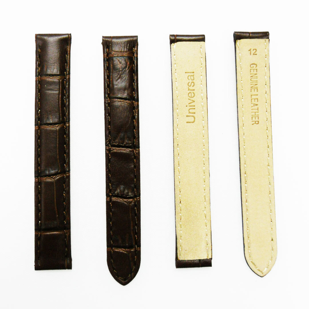 Watch Band Genuine Leather  Alligator Grain (PADDED) fIt Cartier Watch 12X12MM