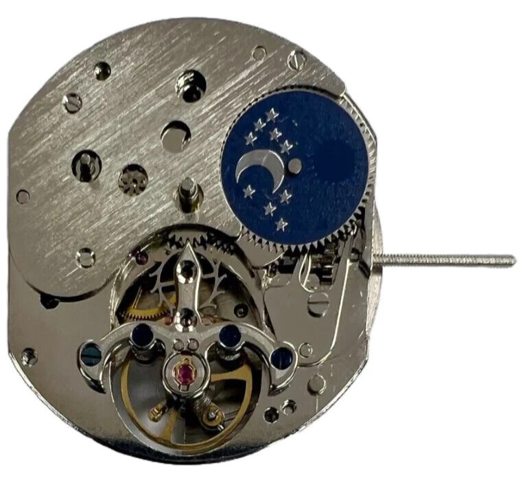 Chinese Automatic Watch Movement F8051 2H, Sun & Moon Overall Height 7.7mm