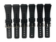 Lot of 6, 20mm PVC Plastic Watch Band for Men Fit to CASIO, SEIKO & TIMEX