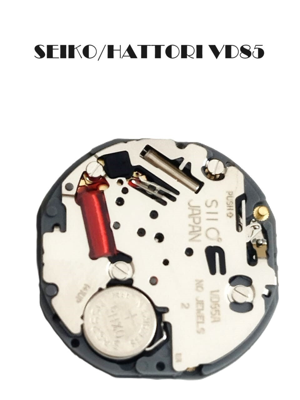 Hattori Watch Movement Quartz VD85 2 EYES W/DAY-DATE HEIGHT 3.45MM Chrono Japan
