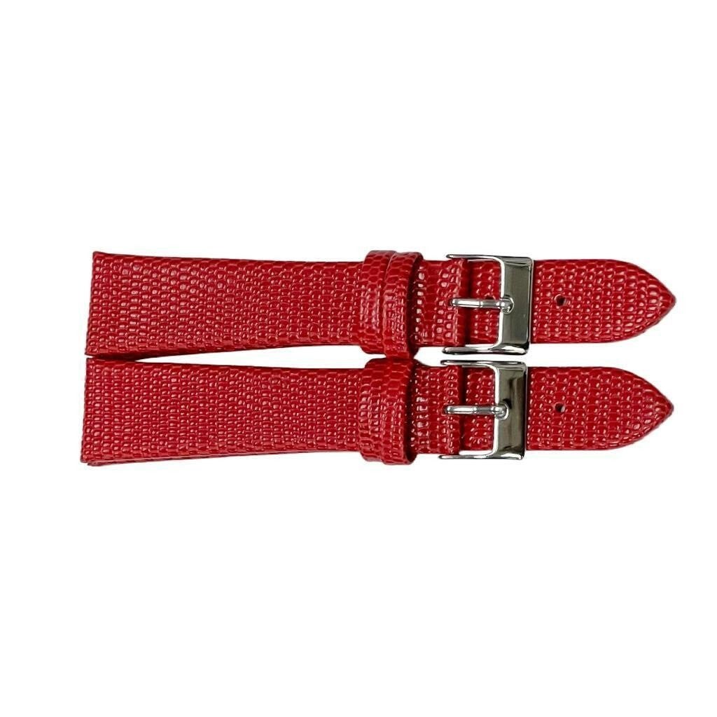 SET OF 2 Quality WATCH BAND GENUINE LEATHER LIZARD GRAIN SIZES 12MM-22MM