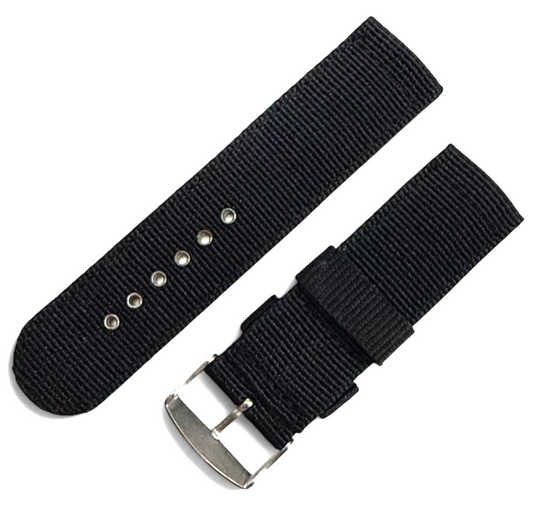 Black color Fabric Band strap-24mm