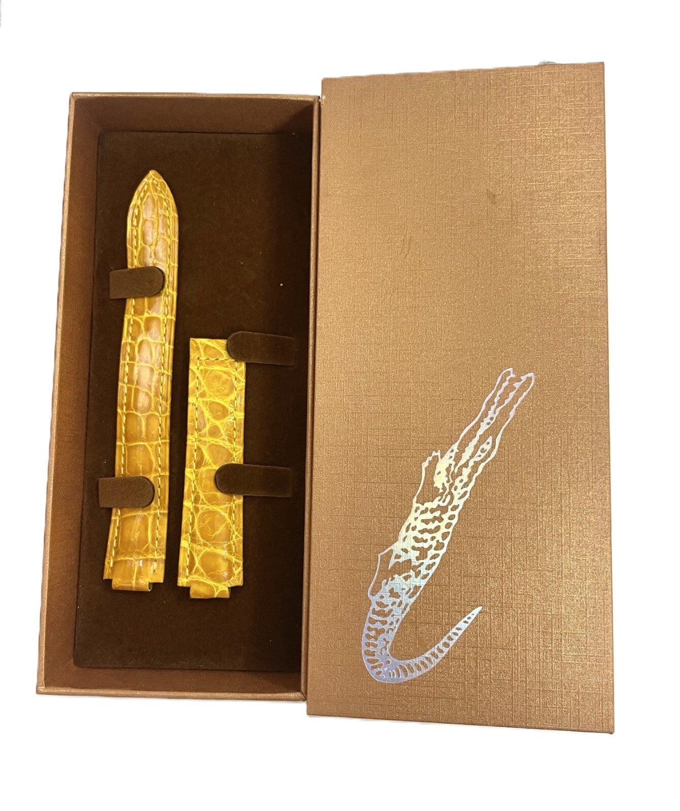GENUINE ALLIGATOR WATCH BAND FOR CARTIER BLUE BALLOON 18MM TOP QUALITY