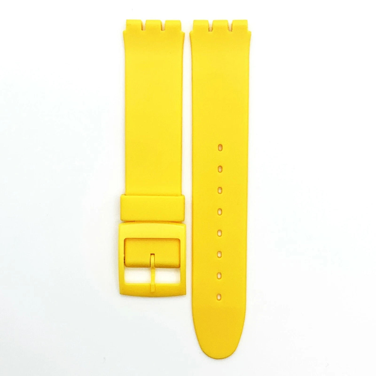 SET OF 3 COLORS 17MM PVC Watch Band Flat without Pins for SWATCH Blck Red Yellow