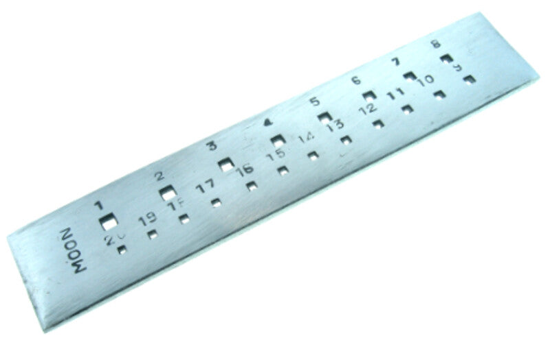 6" Square Hole Drawplate with 20 Holes for Jewelry Wire Drawing Tool