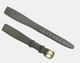 14 mm Genuine Leather Quality Calf Gray Flat Open-Ended Ladies Watch Band