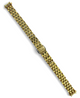 Top Quailty,Stainless steel Gold-tone Curved end Band for Highend Watches-13mm