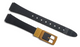 12 mm PVC PLASTIC RUBBER WATCH BAND BLACK COLOR DESIGN