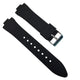 Premium Rubber/Silicone Outcut Watch Band Strap for Baume & Mercier 24mm