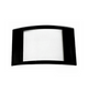 Sapphire Crystal Rado Double Dome Black Border(24.7×15.8)mm Fit  (153 0759 3)