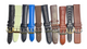 LOT OF 10 WATCH BANDS MIX SIZE STYLE AND COLORS 18/20mm