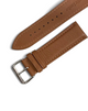 22mm Time King Brown Genuine Leather Watch Strap Band