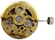 Automatic Skeleton Mechanical Watch Movement 2189 Gold, 3Hands