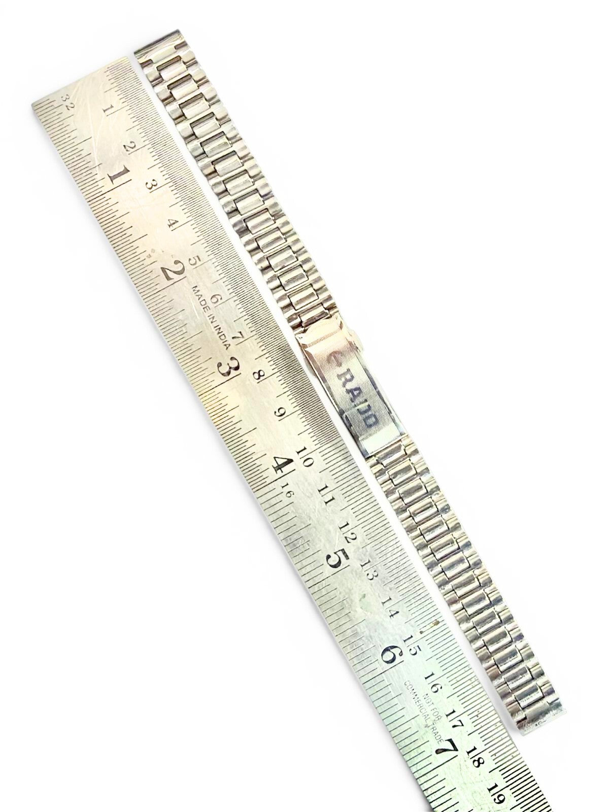 Silver 12mm Stainless Steel Watch Bracelet Strap Band Fits Rado Diastar Models.