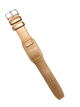 24mm Genuine Leather Watch Band Light Brown for Fossil & Guess Watches
