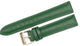 Watch Band Genuine Leather 18mm Green Plain/Smooth,Padded,Stitched ( A1 Quality)