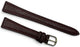 Time Fashions Genuine Waterproof Burgundy Tone 14mm Gold Buckle Watch Band