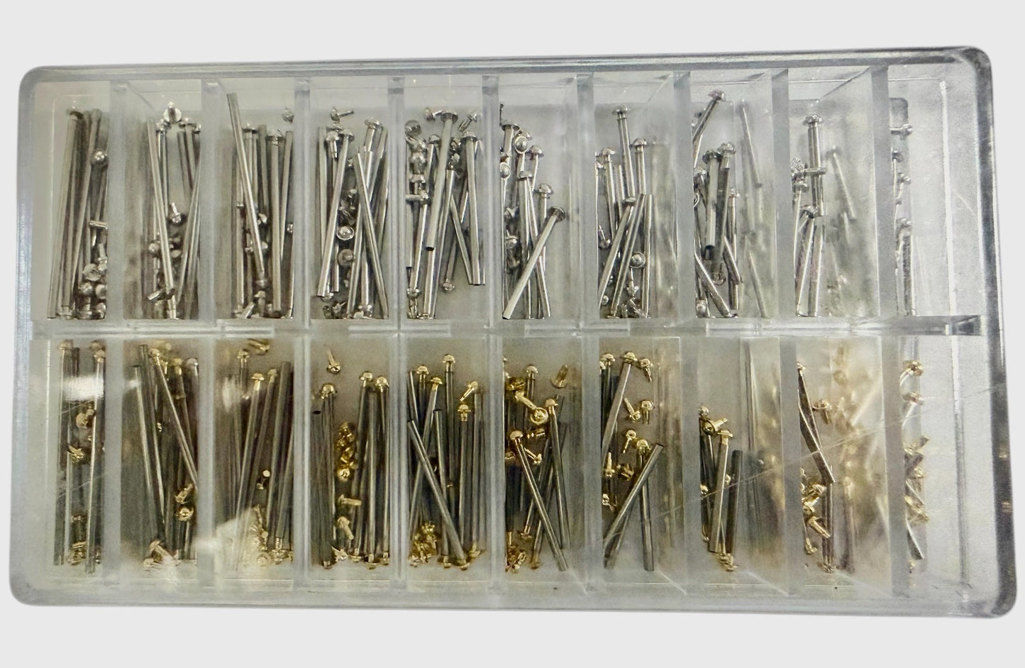 200PCS Stainless Steel Push-In Spring Bars – Watch Band Pins Kit (10–28mm)
