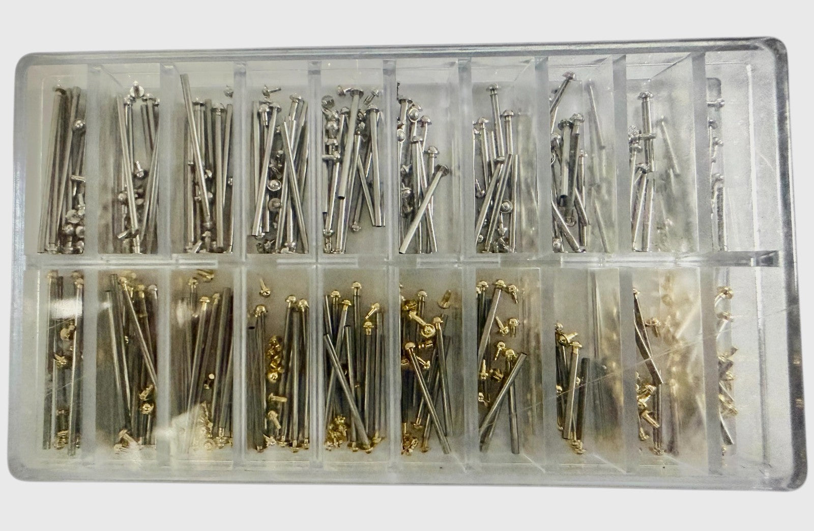 200PCS Stainless Steel Push-In Spring Bars – Watch Band Pins Kit (10–28mm)