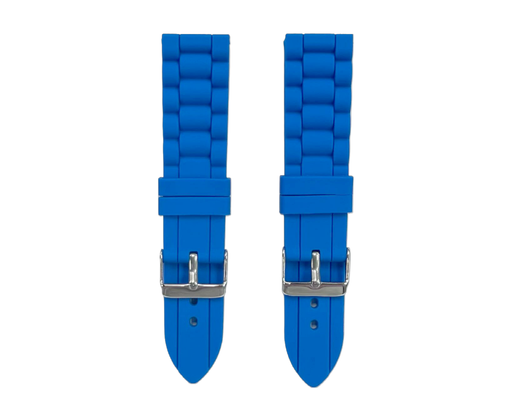 Premium Quality Soft Silicone Rubber Textured Sport Watch Band 22mm-24mm