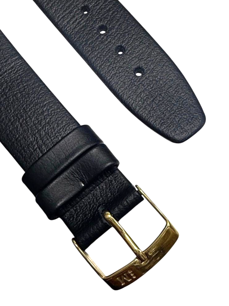 18m Black Color Genuine Quality Calf Leather Open Ended Band