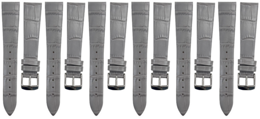 Lot of 6PCS Multi-Color Leather Watch Band (20✖14)mm Unstitched Alligator Grain