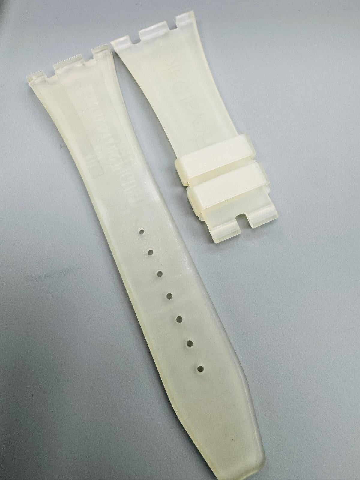High-Quality SemiTransparent Rubber Watch Band – 27mm for AP Watches | No Buckle